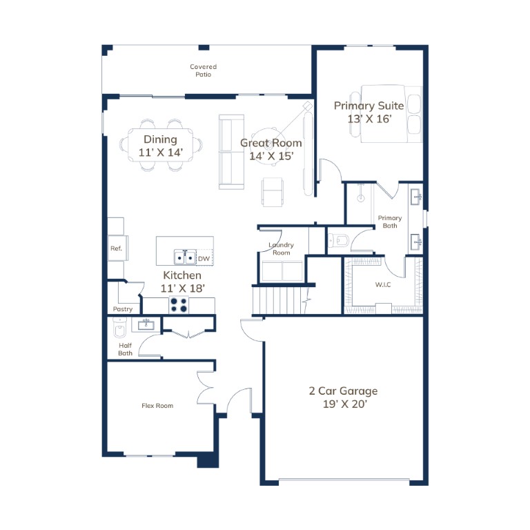First Floor Base Appaloosa Floor Plan